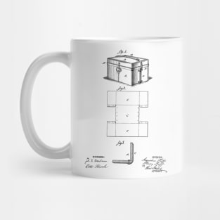 Leather Case Vintage Patent Hand Drawing Mug